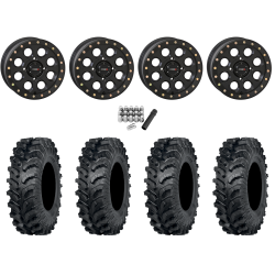 ITP MT911 34x10-15 (8ply) Tires on System 3 SB-7 Matte Black Beadlock Wheels