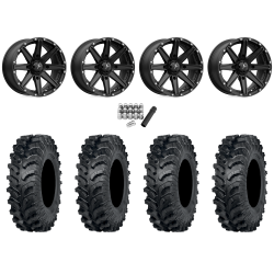 ITP MT911 34x10-15 (8ply) Tires on MSA M33 Clutch Satin Black Wheels