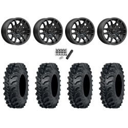 ITP MT911 34x10-15 (8ply) Tires on MSA M43 Fang Titanium Tint Wheels