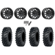 ITP MT911 34x10-15 (8ply) Tires on MSA M43 Fang Titanium Tint Wheels