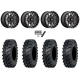 ITP MT911 34x10-15 (8ply) Tires on MSA M45 Portal Gloss Black Milled Wheels