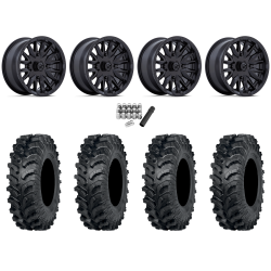 ITP MT911 34x10-15 (8ply) Tires on MSA M49 Creed Matte Black Wheels