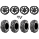 Maxxis Carnivore RT 30x10-14 (8ply) Radial Tires on ITP Hurricane Satin Black Wheels