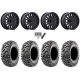 Maxxis Carnivore RT 30x10-14 (8ply) Radial Tires on MSA M49 Creed Matte Black Wheels
