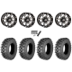Quadboss QBT889 30x10-14 (8ply) Radial Tires on HL3 Machined Wheels