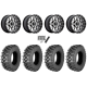 Quadboss QBT889 30x10-14 (8ply) Radial Tires on MSA M45 Portal Machined Wheels