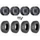Quadboss QBT889 30x10-15 (8ply) Radial Tires on MSA M49 Creed Matte Black & Machined Wheels