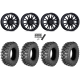 Quadboss QBT889 30x10-15 (8ply) Radial Tires on MSA M51 Thunderlips Matte Black Wheels