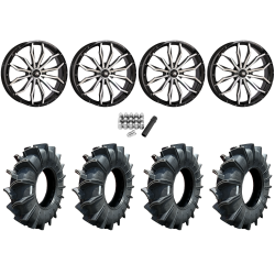 Assassinator Mud Tires 50x12-24 on High Lifter HL21 Machined Wheels