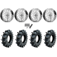 Assassinator Mud Tires 50x12-24 on KG1 Forged KU016 Rays Polished Wheels
