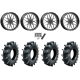 Assassinator Mud Tires 50x12-24 on MSA M46 Blade Gloss Black Milled Wheels