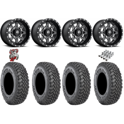 Toyo Open Country SxS M/T 32-9.5-R15 Tires on Fuel Maverick Matte Black Milled Wheels