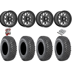 Toyo Open Country SxS M/T 32-9.5-R15 Tires on Fuel Runner Gloss Black Milled Wheels