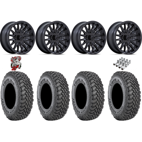 Toyo Open Country SxS M/T 32-9.5-R15 Tires on MSA M49 Creed Matte Black Wheels