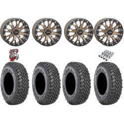 Toyo Open Country SxS M/T 32-9.5-R15 Tires on SB-4 Bronze Beadlock Wheels