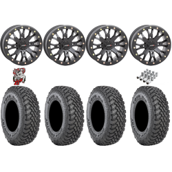Toyo Open Country SxS M/T 35-9.5-R15 Tires on SB-4 Matte Black Beadlock Wheels
