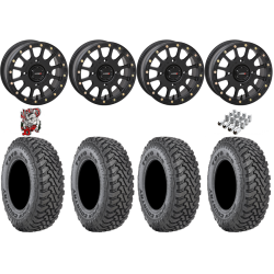 Toyo Open Country SxS M/T 35-9.5-R15 Tires on SB-5 Matte Black Beadlock Wheels