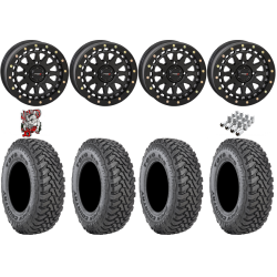 Toyo Open Country SxS M/T 35-9.5-R15 Tires on SB-6 Matte Black Beadlock Wheels