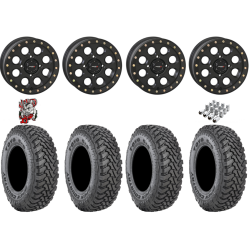 Toyo Open Country SxS M/T 32-9.5-R15 Tires on SB-7 Matte Black Beadlock Wheels