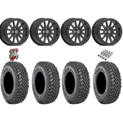 Toyo Open Country SxS M/T 35-9.5-R15 Tires on V05 Satin Black Beadlock Wheels