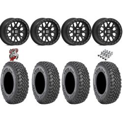 Toyo Open Country SxS M/T 32-9.5-R15 Tires on V07 Satin Black Beadlock Wheels