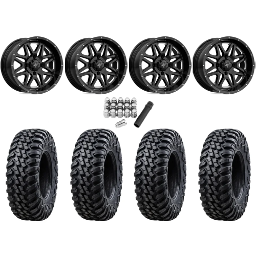 Tusk Terrabite 30x10-14 Radial Tires on MSA M26 Vibe Milled Wheels