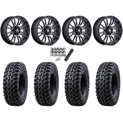 Tusk Terrabite 30x10-15 Radial Tires on MSA M51 Thunderlips Machined Wheels