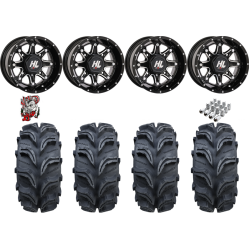 Interco Vampire 2 25-8-12 & 25-10-12 Tires on HL4 Gloss Black Milled Wheels
