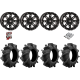 Assassinator Mud Tires 29.5-8-14 on HL22 Gloss Black Wheels