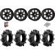 Assassinator Mud Tires 28-10-14 on HL4 Gloss Black Wheels