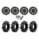 Assassinator Mud Tires 28x8-14 on SB-7 Matte Black Beadlock Wheels