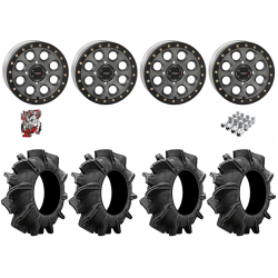 Assassinator Mud Tires 29.5-8-14 on SB-7 Titanium Beadlock Wheels