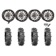 BKT AT 171 30x9-14 Tires on HL21 Machined Wheels BKT AT 171 30x9-14 Tires on HL21 Machined Wheels