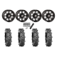 BKT AT 171 30x9-14 Tires on HL3 Gloss Black Wheels