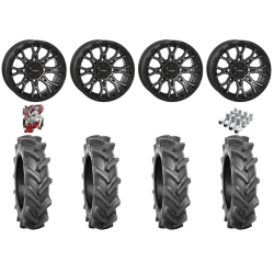 BKT AT 171 30-9-14 Tires on ST-6 Dark Tint Wheels