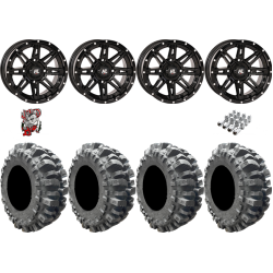 Interco Bogger 27-10-14 Tires on HL22 Gloss Black Wheels