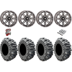 Interco Bogger 27-10-14 Tires on HL22 Gunmetal Grey Wheels