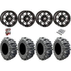 Interco Bogger 27-10-14 Tires on HL3 Gloss Black Wheels