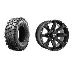 Maxxis Carnivore 32-10-14 Tires on Sedona Sparx Black Wheels