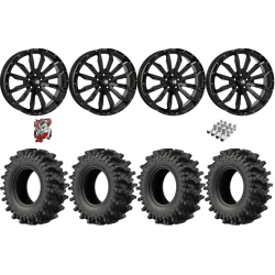 EFX MotoSlayer 40-10.5-24 Tires on HL21 Gloss Black Wheels