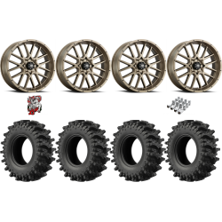 EFX MotoSlayer 32-9.5-18 Tires on ITP Hurricane Bronze Wheels