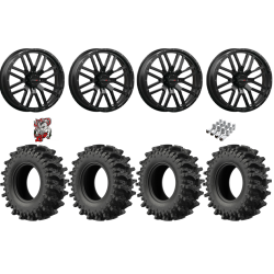 EFX MotoSlayer 40-10.5-24 Tires on ST-3 Matte Black Wheels