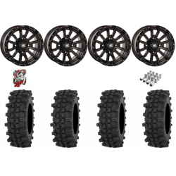 Frontline ACP 28-10-14 Tires on HL21 Gloss Black Wheels