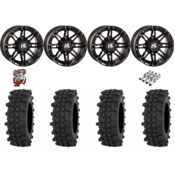 Frontline ACP 28-10-14 Tires on HL3 Gloss Black Wheels