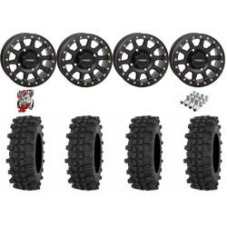 Frontline ACP 30-10-14 Tires on SB-3 Matte Black Beadlock Wheels