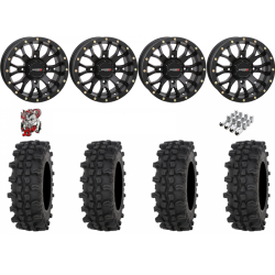 Frontline ACP 30-10-14 Tires on SB-4 Matte Black Beadlock Wheels
