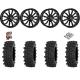 Frontline ACP 37-9.5-22 Tires on HL21 Gloss Black Wheels