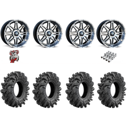 Intimidator 30-10-14 Tires on MSA M26 Vibe Dark Tint Wheels