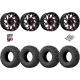 EFX Motoclaw 35-10-20 Tires on Fuel Runner Candy Red Wheels