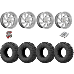 EFX Motoclaw 35-10-20 Tires on MSA M36 Switch Brushed Titanium Wheels